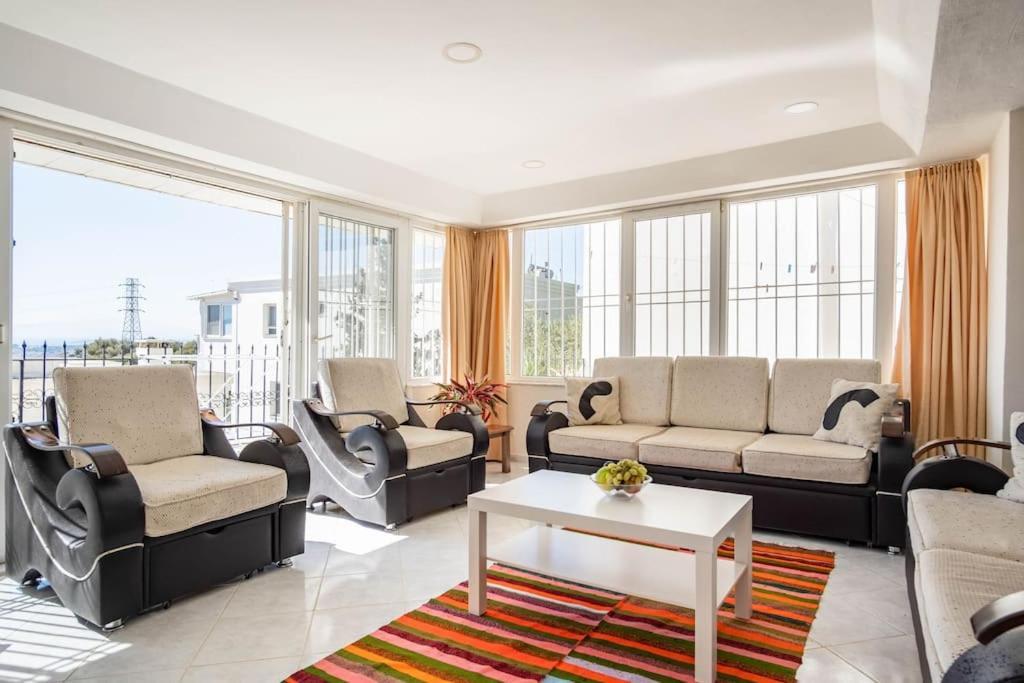 Bodrum Burcu Residence, Magnificent Sea View, Cozy, Free Otopark, Free Wifi الغرفة الصورة